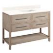 48" Robertson Vanity with Rectangular Undermount Sink - Brushed White - Arctic White - 0 Holes, , large image number 1