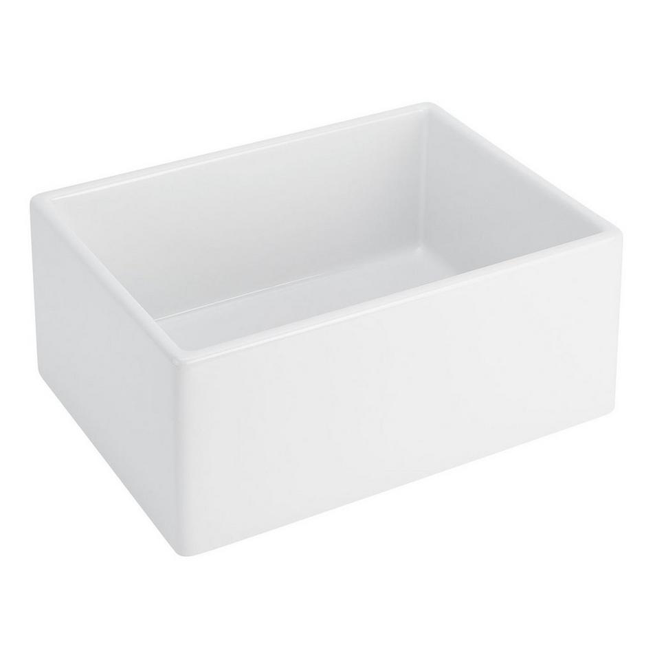 24" Rowena Fireclay Farmhouse Sink - White, , large image number 1