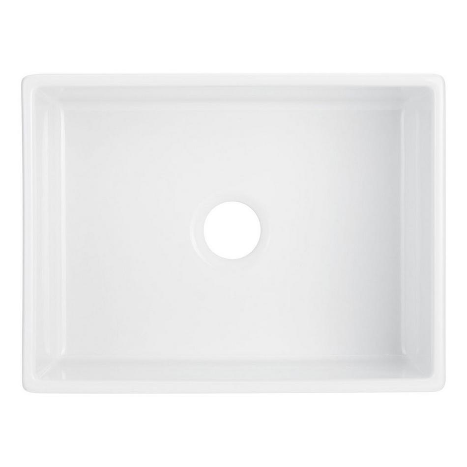 24" Rowena Fireclay Farmhouse Sink - White, , large image number 3