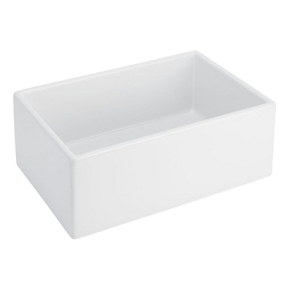 27" Rowena Fireclay Farmhouse Sink - White, , large image number 1