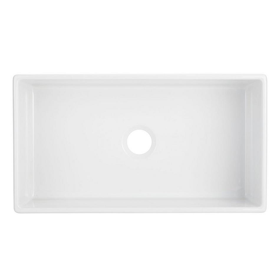 33" Rowena Fireclay Farmhouse Sink - White, , large image number 3