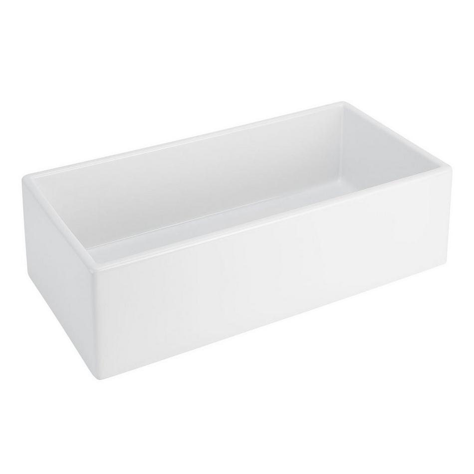 36" Rowena Fireclay Farmhouse Sink - White, , large image number 1