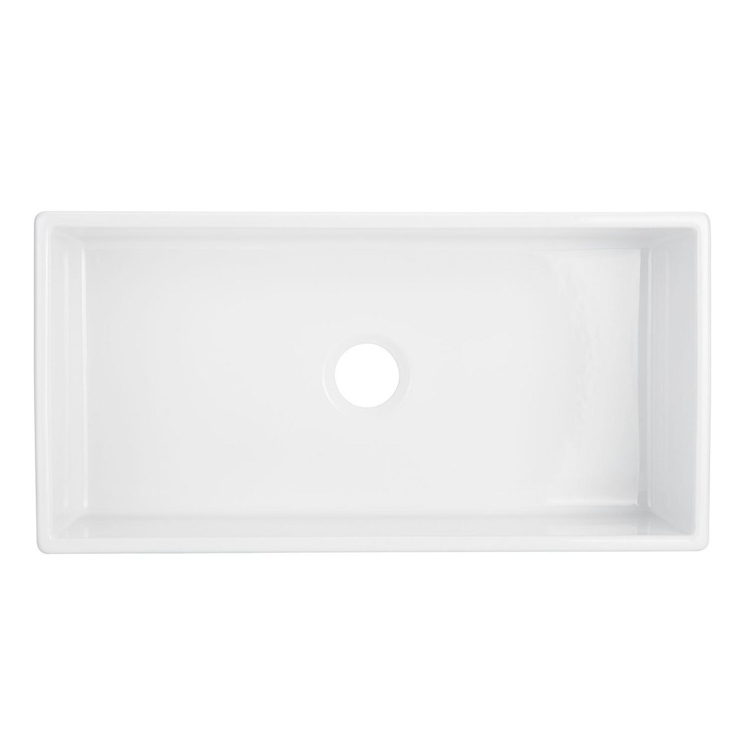 36" Rowena Fireclay Farmhouse Sink White Signature Hardware