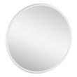 34" Novak Round Wood Vanity Mirror - Bright White, , large image number 1