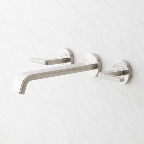 Drea Wall-Mount Faucet in Brushed Nickel