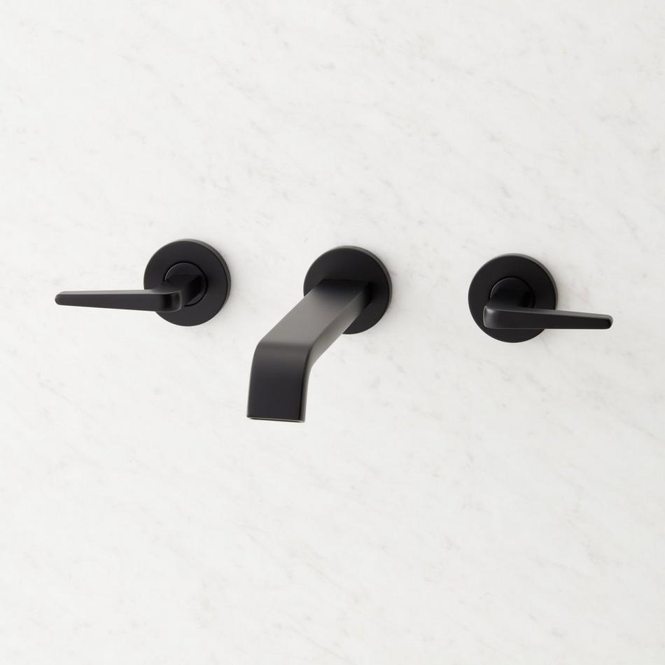 Drea Wall-Mount Bathroom Faucet - Matte Black, , large image number 0