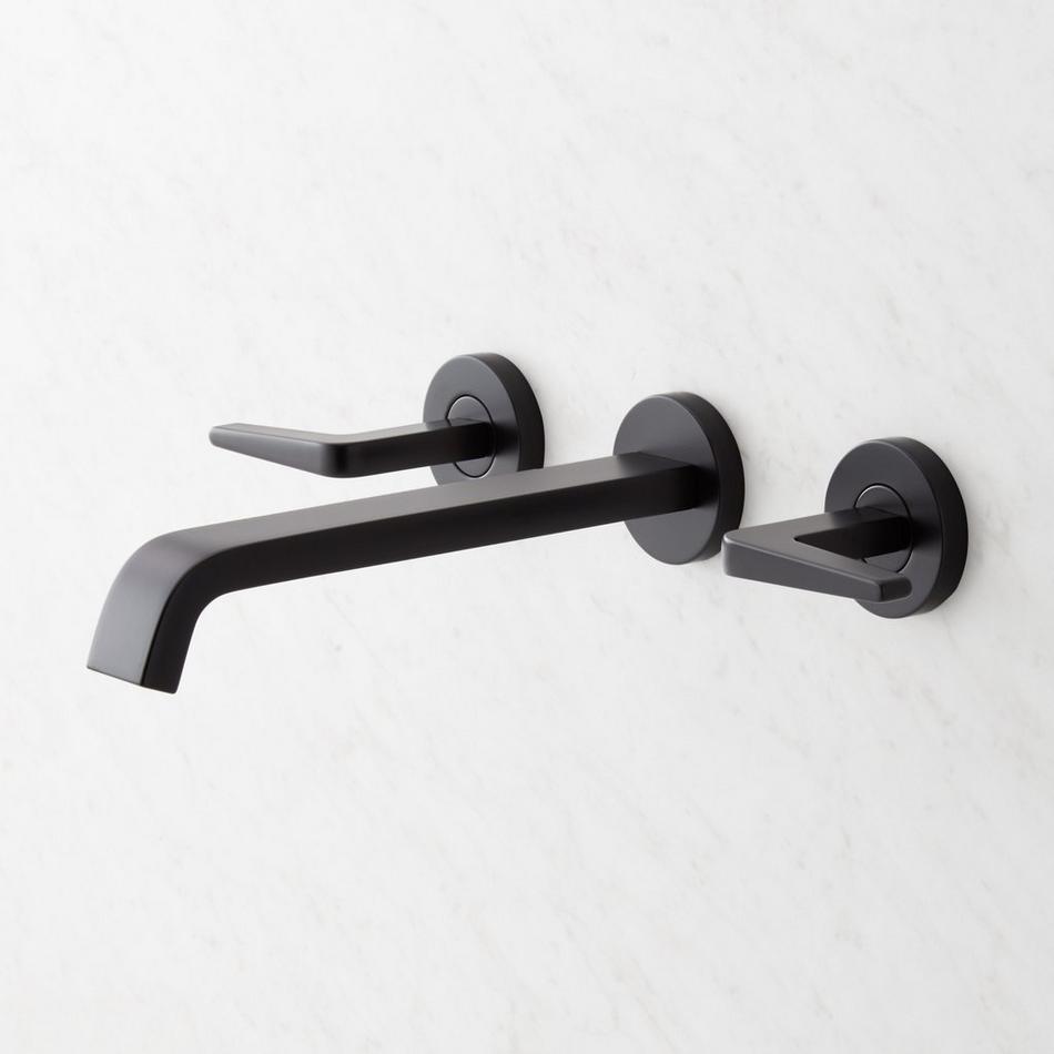 Drea Wall-Mount Bathroom Faucet - Matte Black, , large image number 1