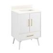 24" Novak Vanity with Rectangular Undermount Sink - Bright White - Arctic White - No Faucet Holes, , large image number 1