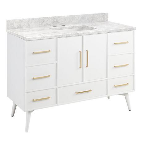 48" Novak Vanity with Rectangular Undermount Sink - Bright White