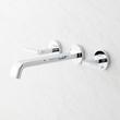 Drea Wall-Mount Bathroom Faucet with Rough-In Valve - Chrome, , large image number 1