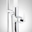 Drea Freestanding Tub Faucet with Hand Shower and Rough-In Valve with Stops - Chrome, , large image number 2
