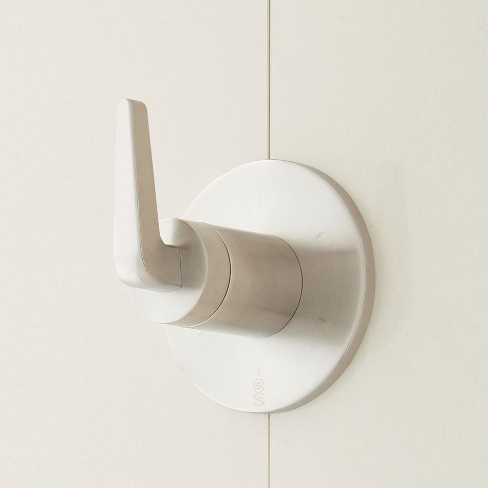 Drea In-Wall Shower Diverter Trim with Rough-In Valve - Brushed Nickel, , large image number 0