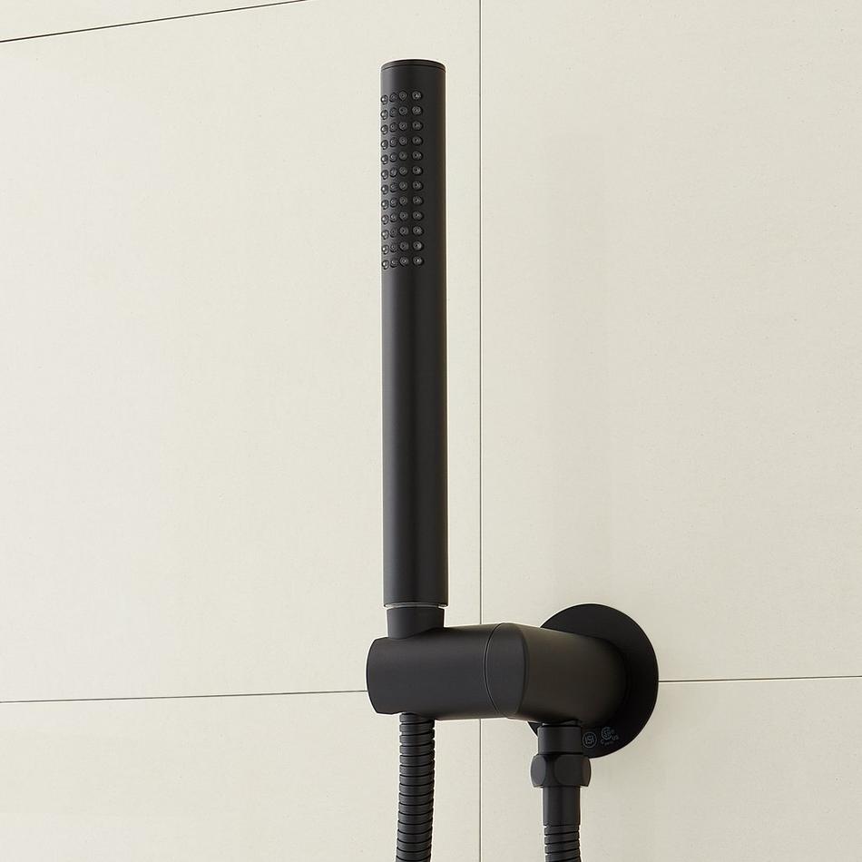 Drea Pressure Balance Shower System with Hand Shower - Matte Black, , large image number 2