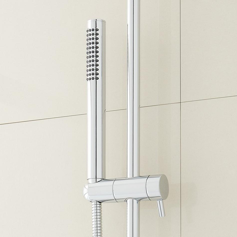 Drea Pressure Balance Shower System with Slide Bar and Hand Shower - Chrome, , large image number 2