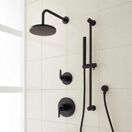 Drea Pressure Balance Shower System with Slide Bar and Hand Shower