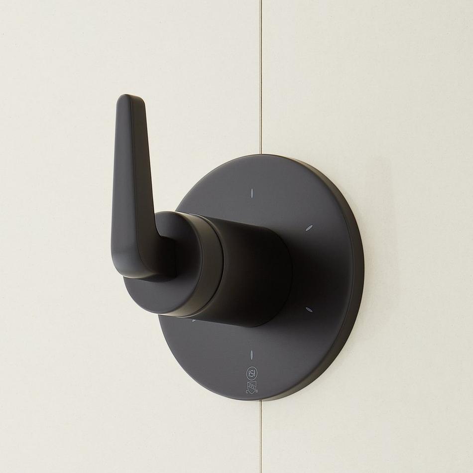 Drea Pressure Balance Shower System with Slide Bar and Hand Shower - Matte Black, , large image number 4