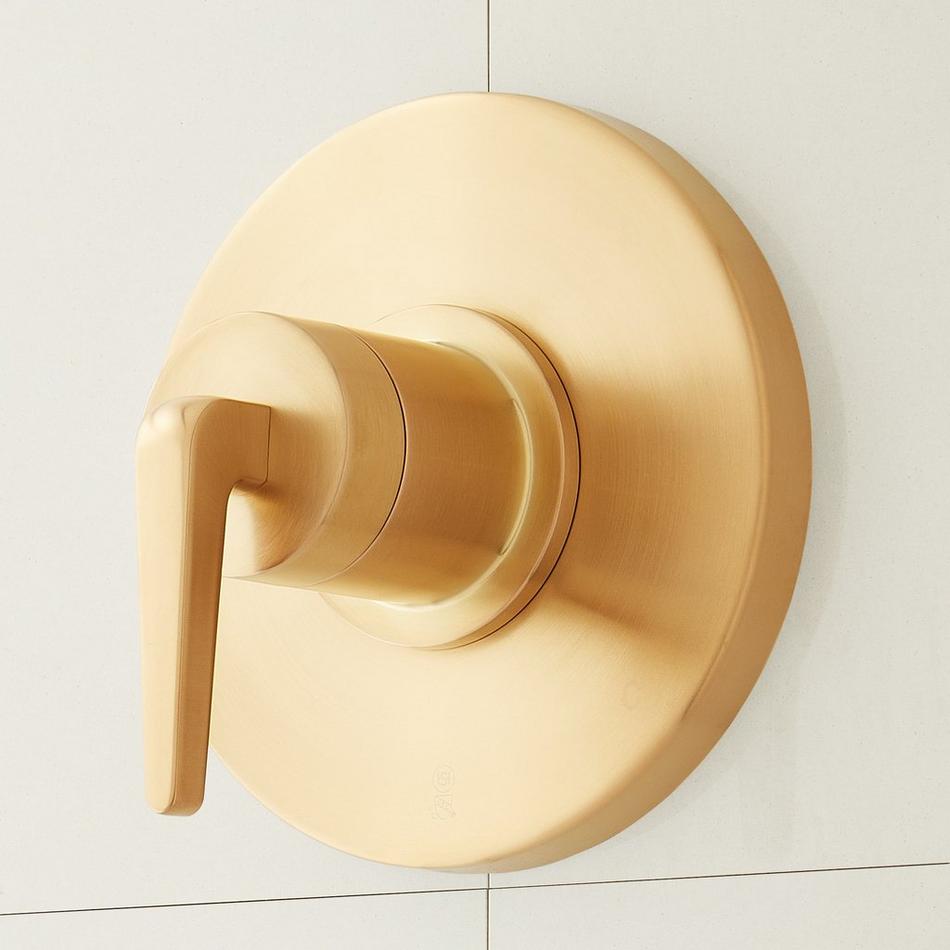 Drea Pressure Balance Shower System with Slide Bar and Hand Shower - Brushed Gold, , large image number 3