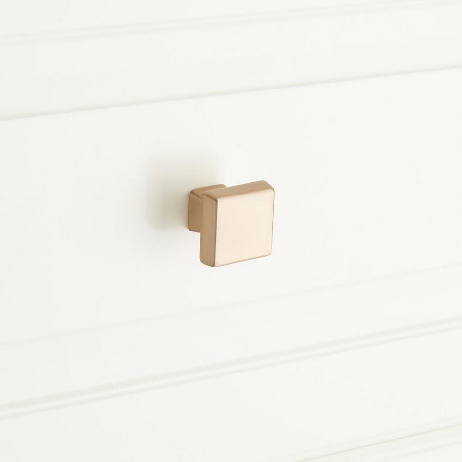 Bauman Square Cabinet Knob - Champagne Bronze, , large image number 3