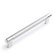 8" Jerico Cabinet Pull - Polished Nickel/Stainless Steel, , large image number 0