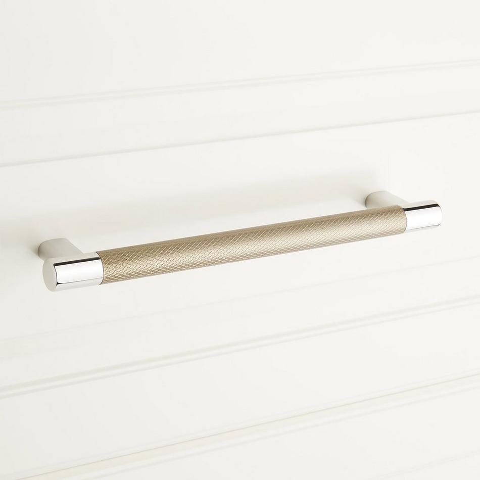 8" Jerico Cabinet Pull - Polished Nickel/Golden Champagne, , large image number 3