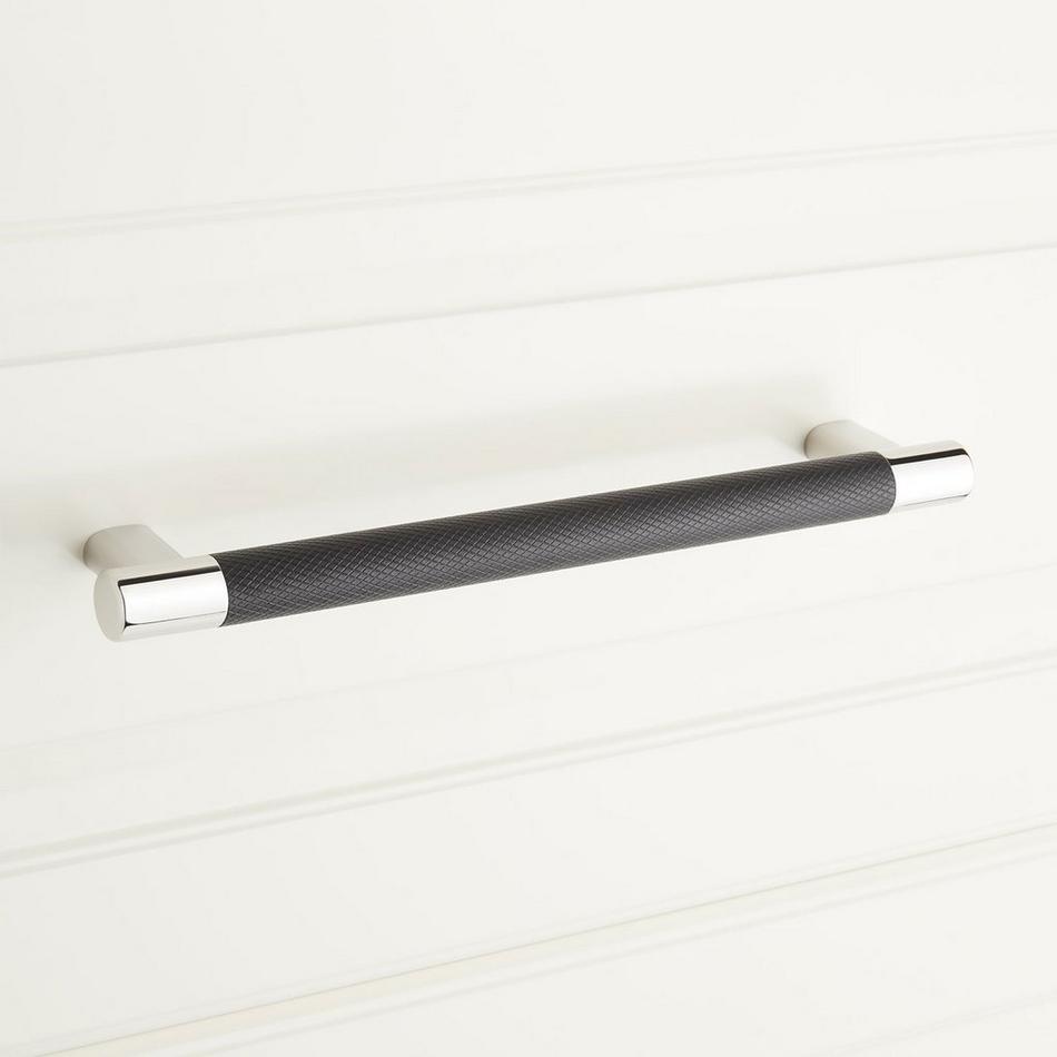 8" Jerico Cabinet Pull - Polished Nickel/Black Bronze, , large image number 3