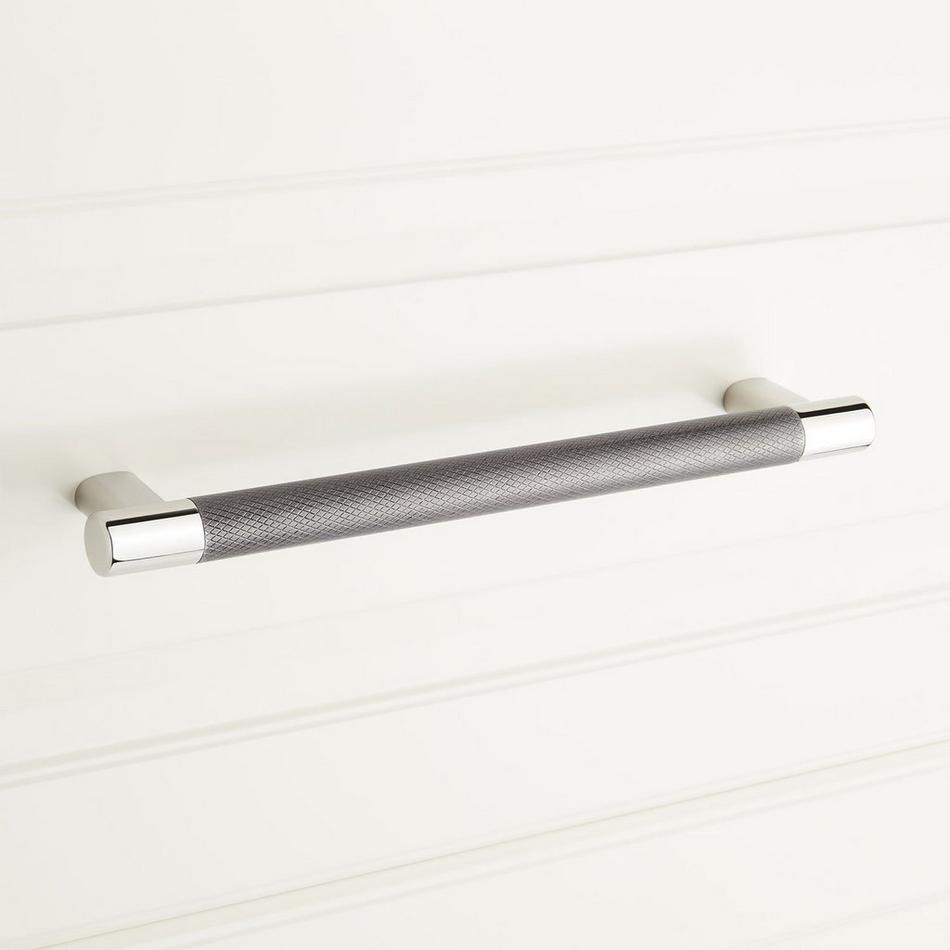 8" Jerico Cabinet Pull - Polished Nickel/Gunmetal, , large image number 3