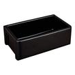 30" Grigham Fireclay Farmhouse Sink - Gloss Black, , large image number 1