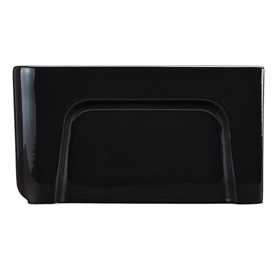 30" Grigham Fireclay Farmhouse Sink - Gloss Black, , large image number 2
