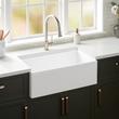 30" Rowena Fireclay Farmhouse Sink - White, , large image number 0