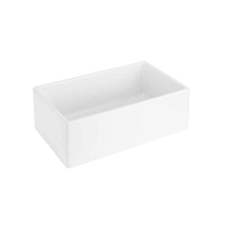 30" Rowena Fireclay Farmhouse Sink - White, , large image number 1