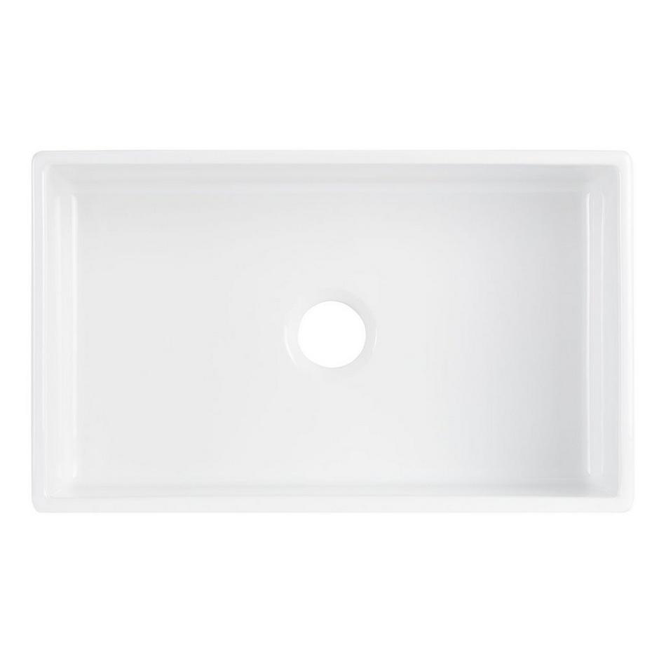 30" Rowena Fireclay Farmhouse Sink - White, , large image number 3