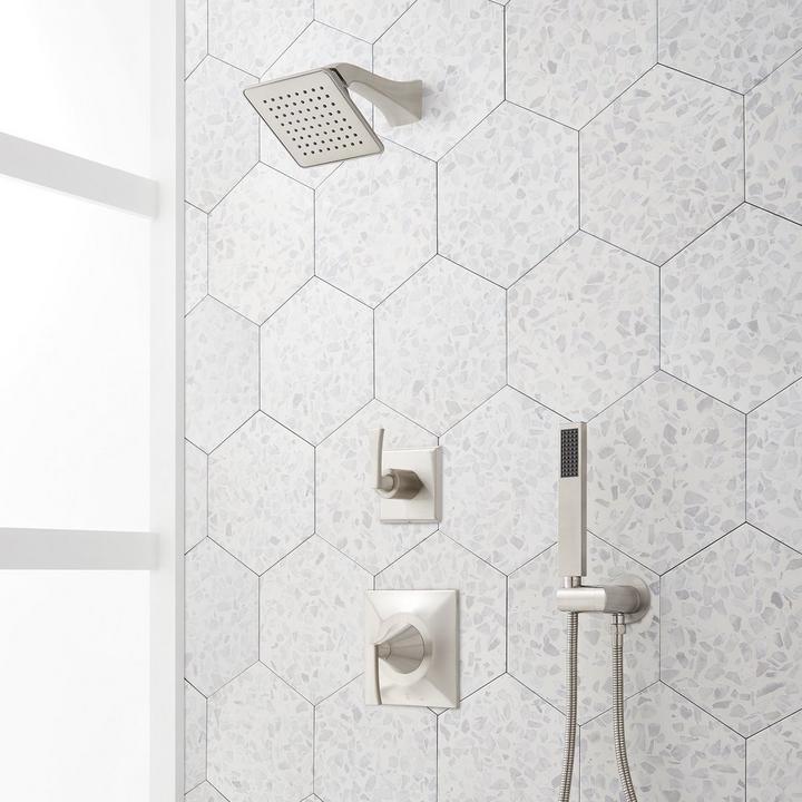 Vilamonte Pressure Balance Shower System with Hand Shower - Brushed Nickel
