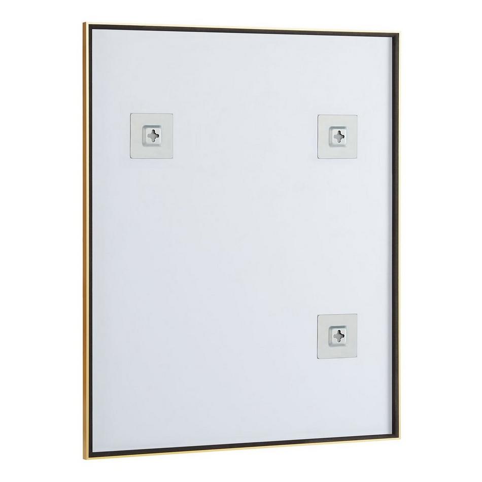 Kardon Rectangular Framed Mirror - Satin Gold, , large image number 2
