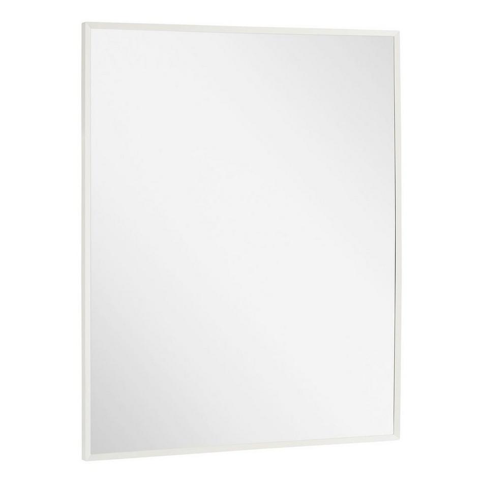 Kardon Rectangular Framed Mirror - Satin White, , large image number 1