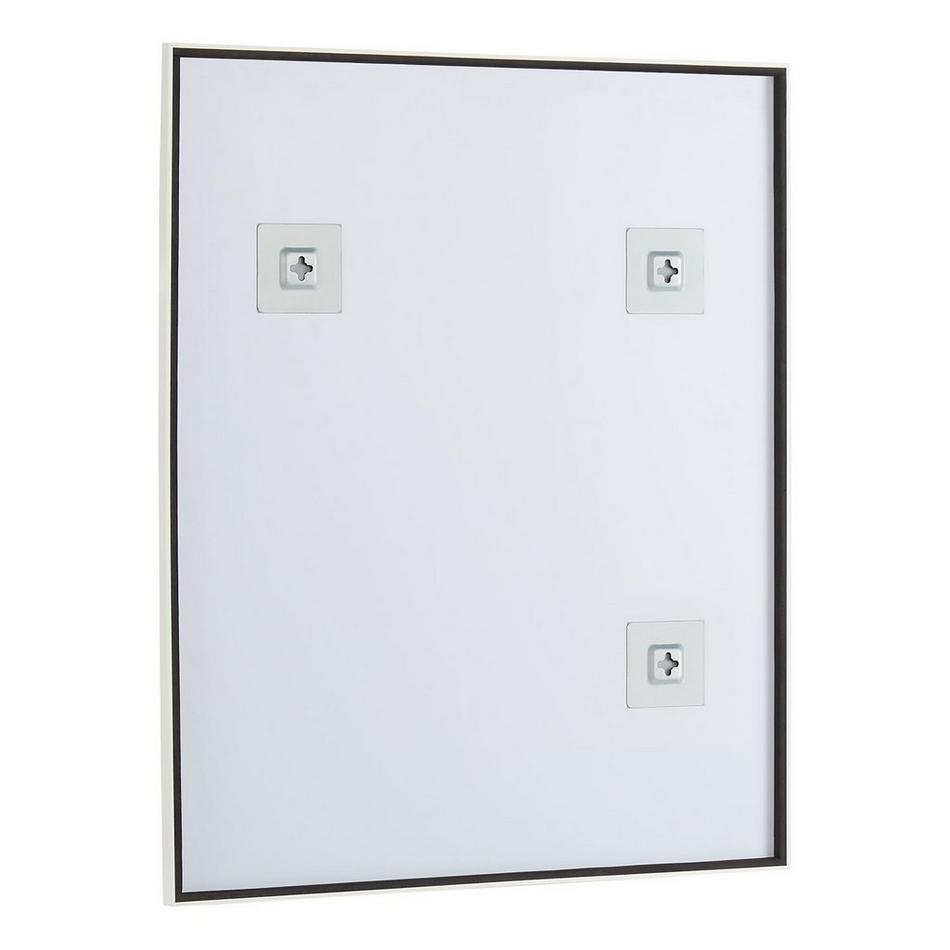 Kardon Rectangular Framed Mirror - Satin White, , large image number 2