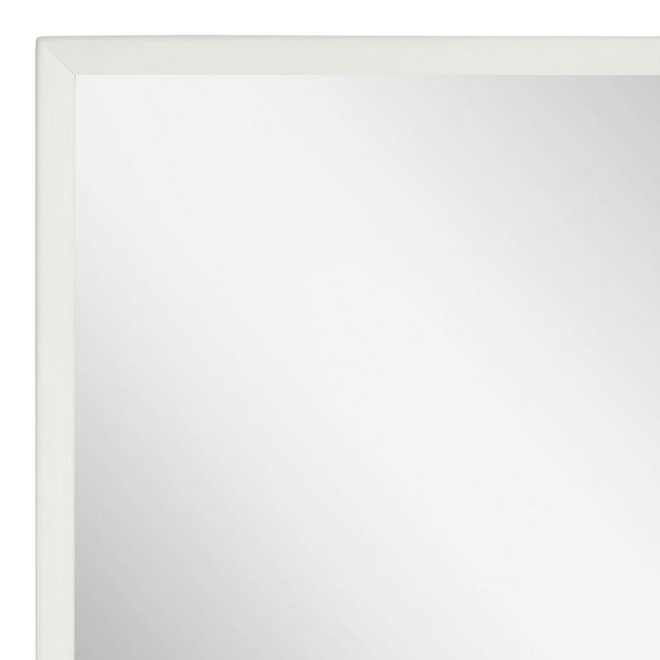 Kardon Rectangular Framed Mirror - Satin White, , large image number 3