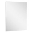 24" Kardon Rectangular Framed Mirror - Satin White, , large image number 1