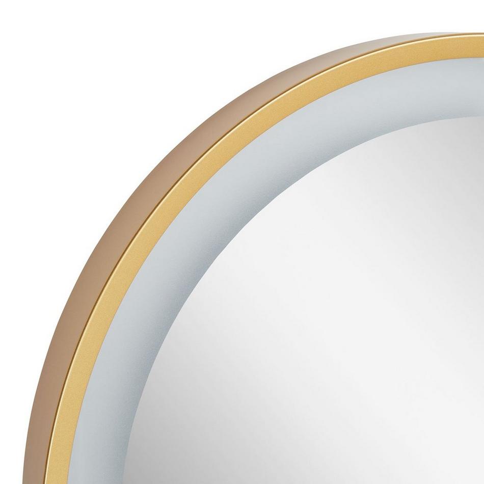18" Faysel Oval Lighted Mirror - Satin Gold, , large image number 6