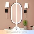 Faysel Oval Lighted Mirror, , large image number 1