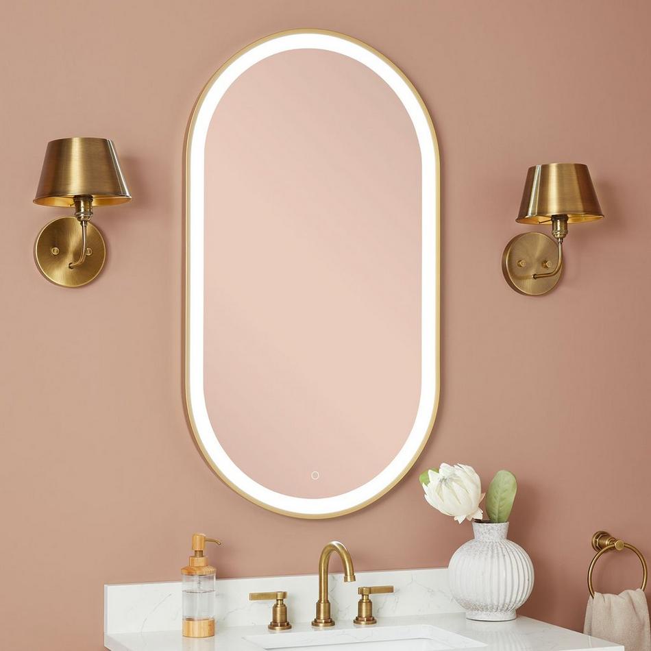 Faysel Oval Lighted Mirror, , large image number 3