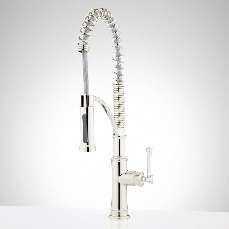 Beasley Kitchen Faucet with Pull-Down Spring Spout - Polished Nickel, , large image number 0