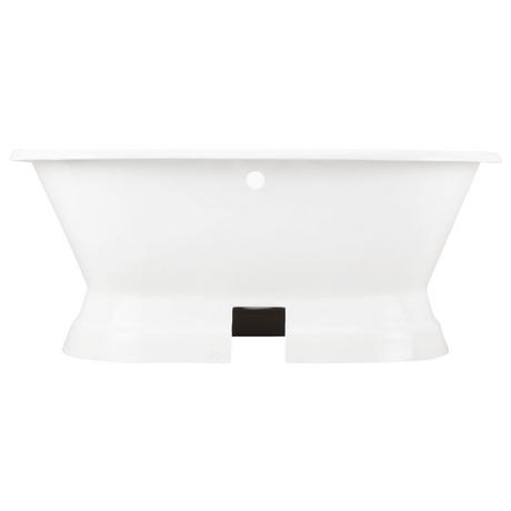 72" Henley Cast Iron Double-Ended Pedestal Tub - Rolled Rim