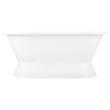 72" Henley Cast Iron Double-Ended Pedestal Tub - Rolled Rim, , large image number 1