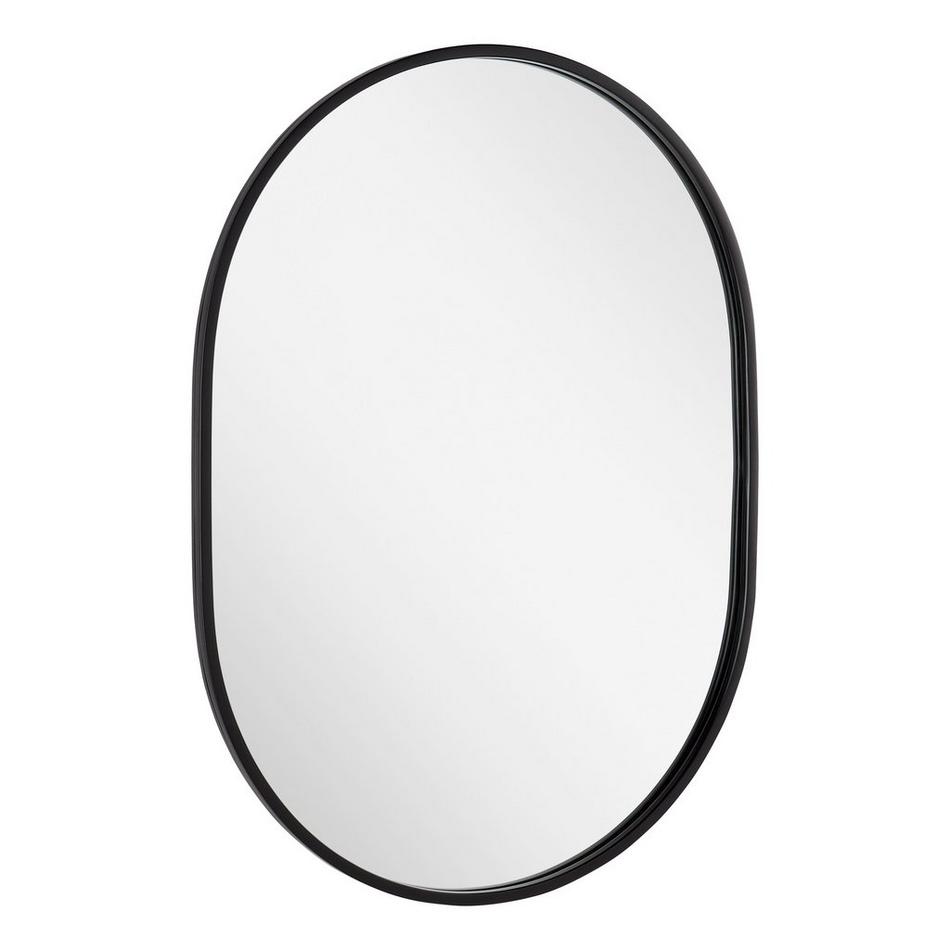 Colborne Oval Decorative Vanity Mirror - Matte Black, , large image number 1