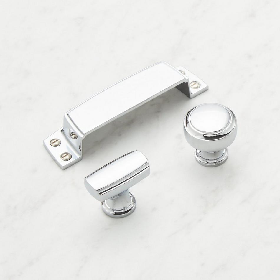 3-1/2" Spurlock Cup Pull - Polished Chrome, , large image number 1