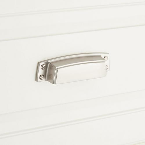 Spurlock Cup Pull in Satin Nickel