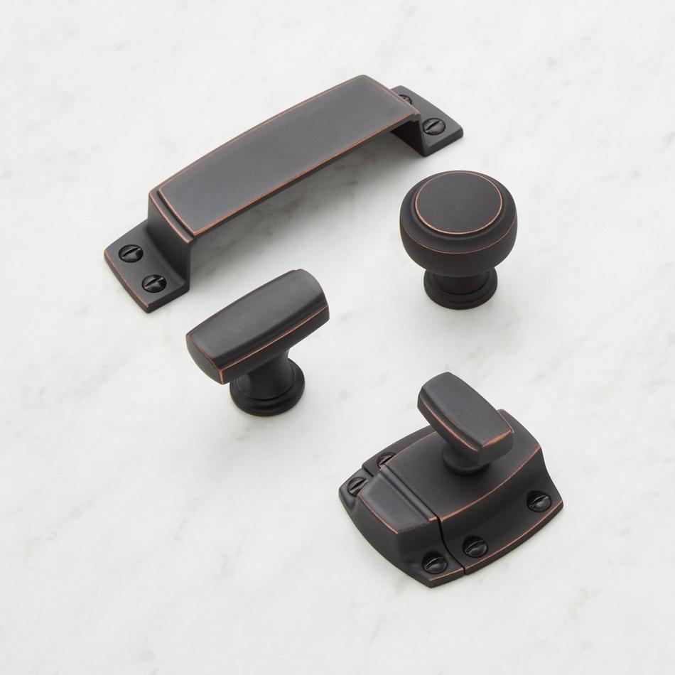 1-7/8" Spurlock Cabinet Latch - Dark Oiled Bronze, , large image number 1
