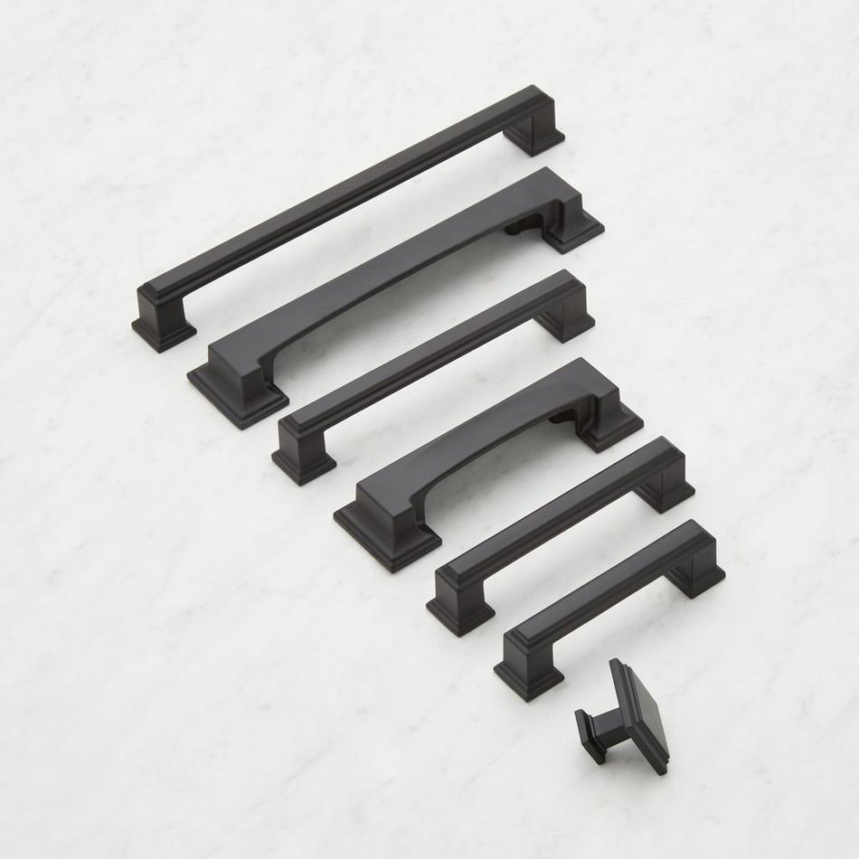 3-3/4" Rubeus Cabinet Pull - Matte Black, , large image number 1