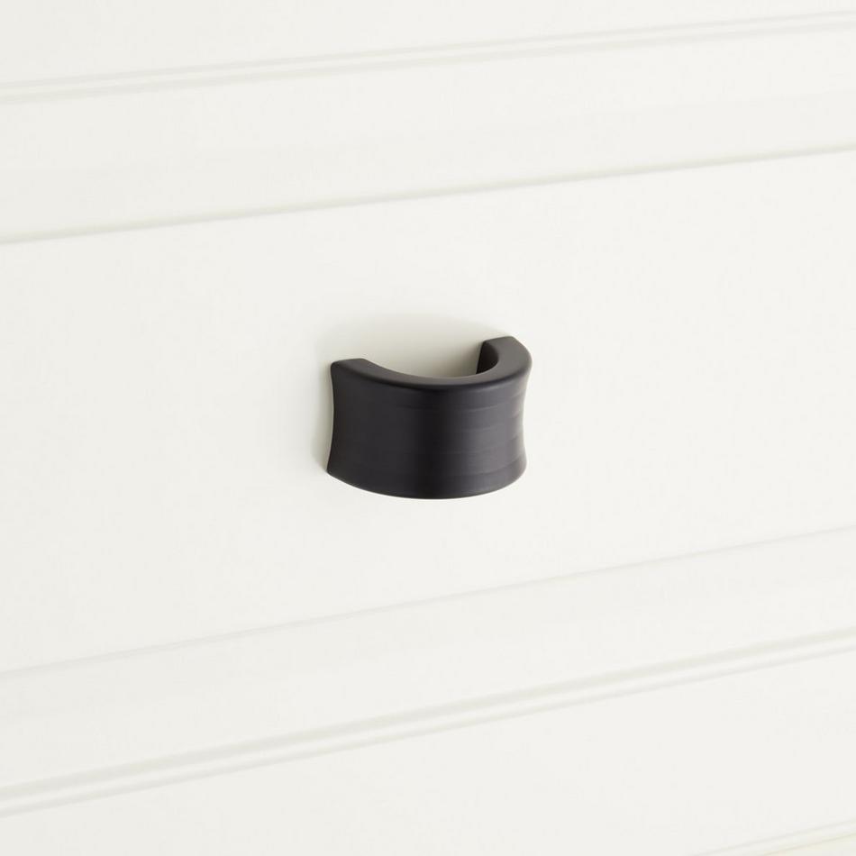 1-1/4" Dolorue Finger Pull - Matte Black, , large image number 3