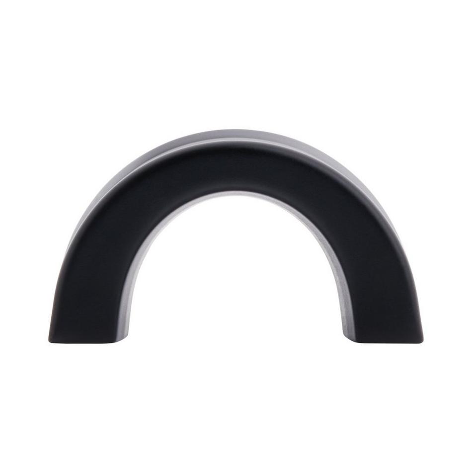 1-1/4" Dolorue Finger Pull - Matte Black, , large image number 2